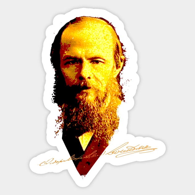 Fyodor Dostoyevsky Sticker by mindprintz